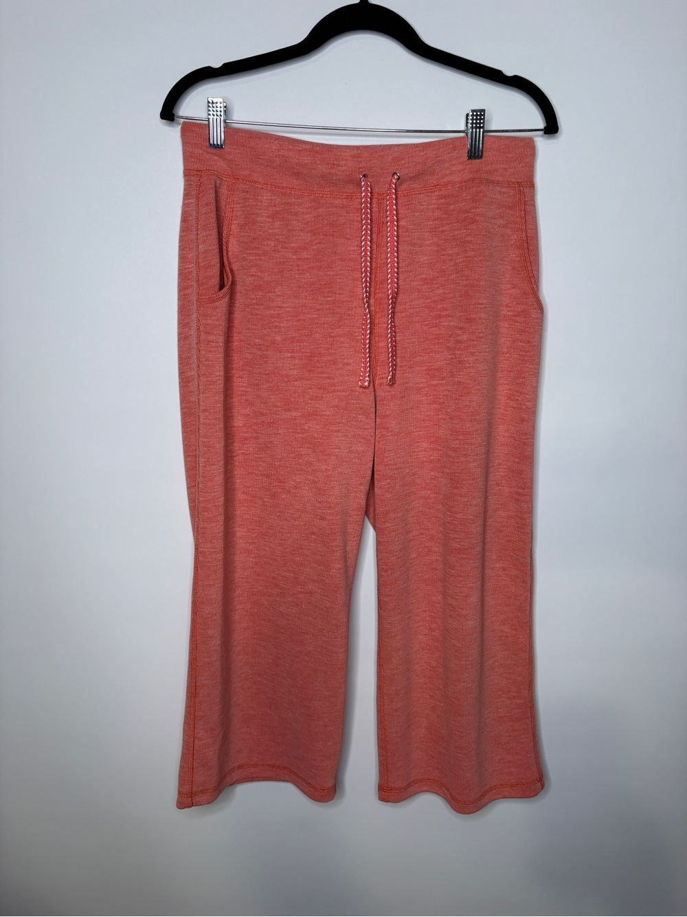 Weekends by Chico's Coral Print Cropped Lounge Pants Size 1